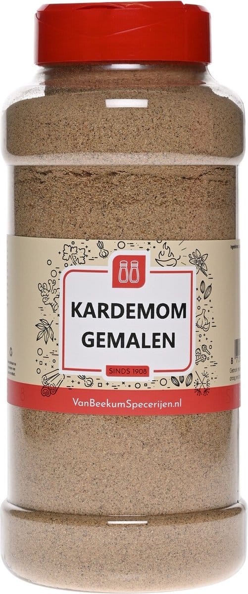 Van Beekum Specerijen - Kardemom Gemalen - Strooibus 350 Gram