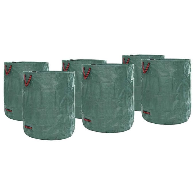 vidaXL - Tuinafvalzakken - 12 - st - 500 - l - Groen - Polypropyleen