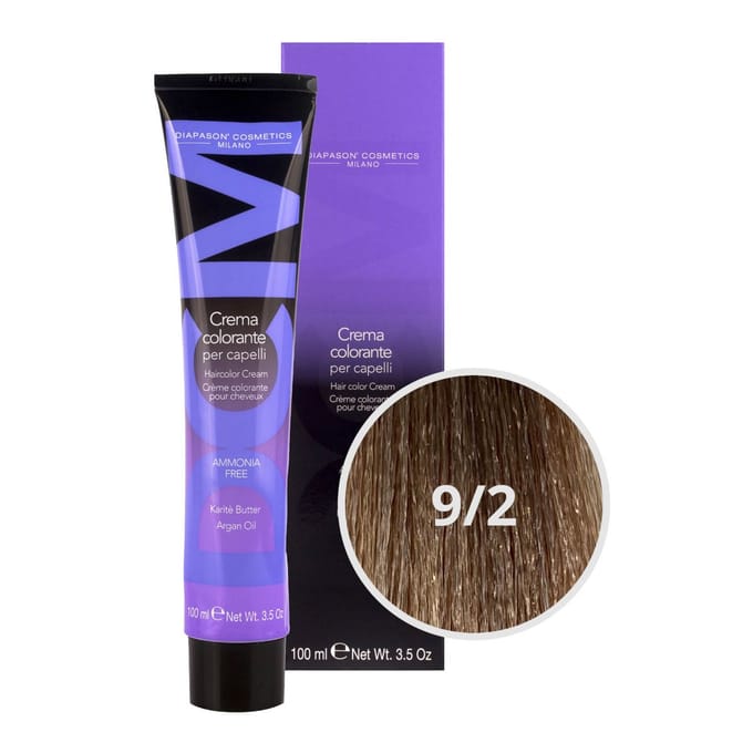DCM Hair Color Cream Ammonia Free 9/2 Ash 100ml