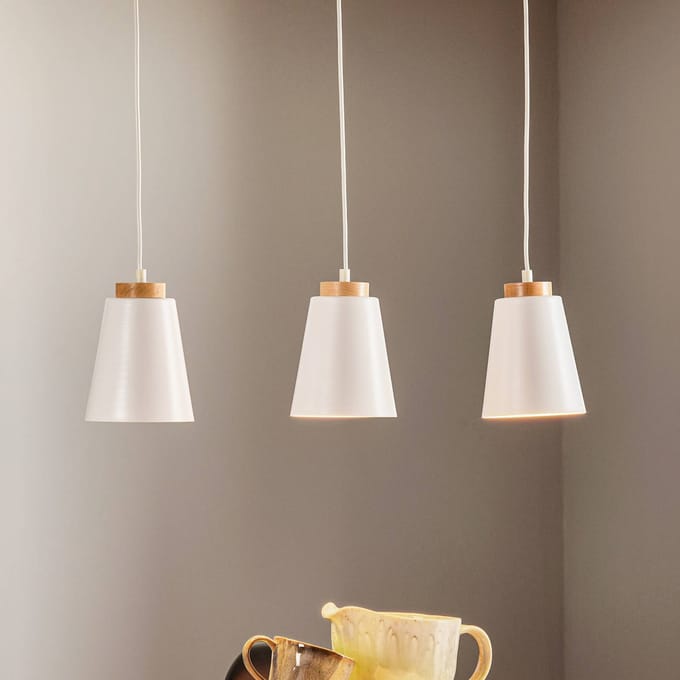 EMIBIG LIGHTING Hanglamp Bolero 3, 3-lamps, wit