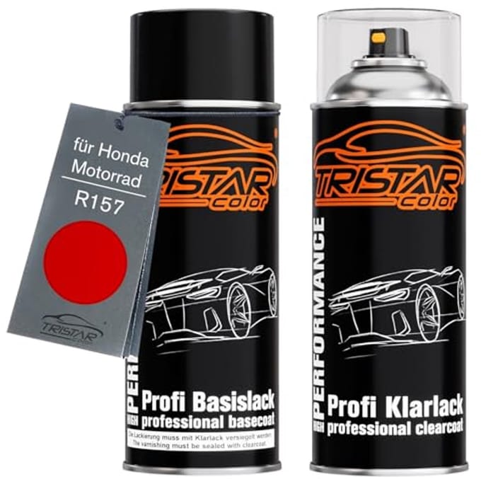 Motorfiets verf Spuitbus set 400ml in Italian Red voor professioneel schilderwerk