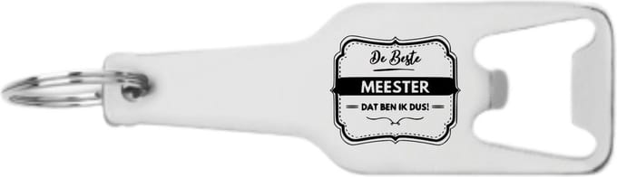 Akyol - de beste meester dat ben ik dus flesopener - Meester - docenten leraren - cadeau - 105 x 25mm