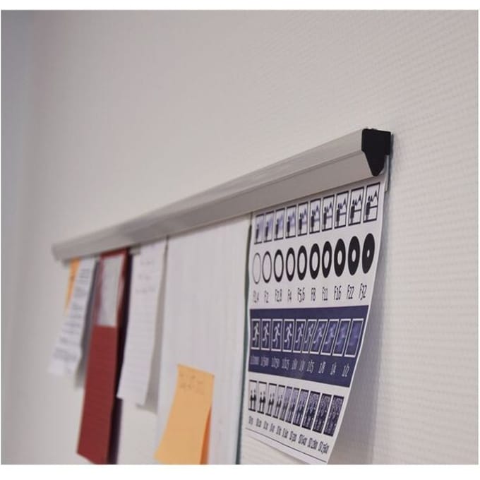 Franken PKS100 document houder Kunststof Grijs