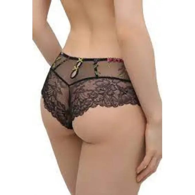 Lise Charmel Shorty Fleurs de nuit Zwart XL