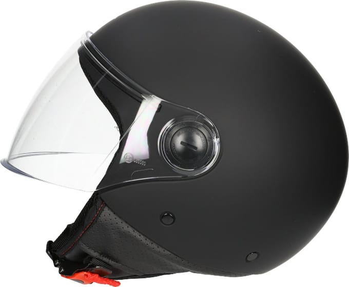 MT Street Jethelm - Motorhelm - Mat zwart - Maat S