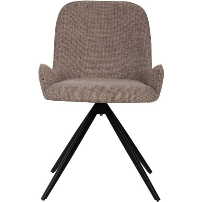 PTMD - Eetkamerstoel Leander - Beige - 58x53x83cm