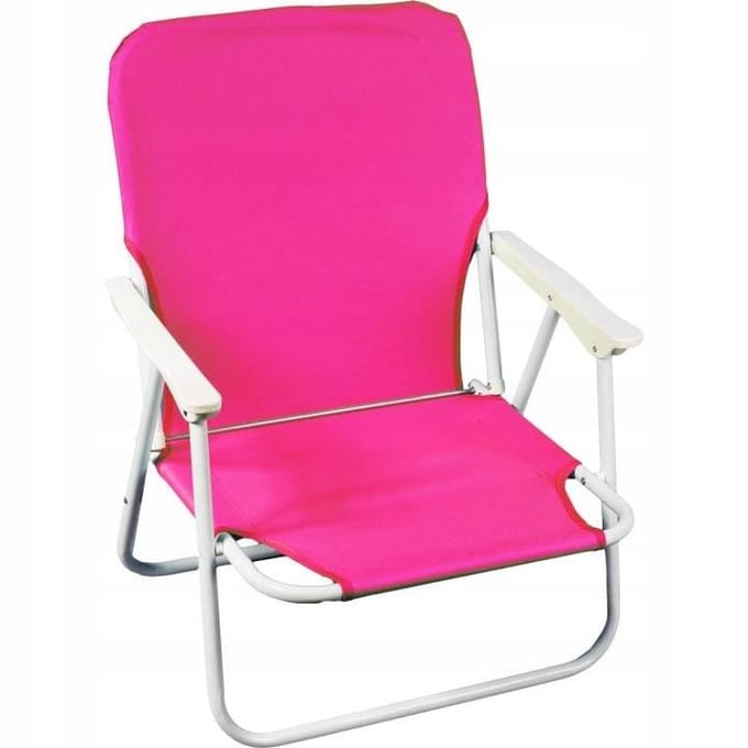 Opvouwbare campingstoel blauw, strandstoel voor tuin en terras