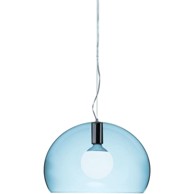 Kartell - Small FL/Y Hanglamp - zilverblauw