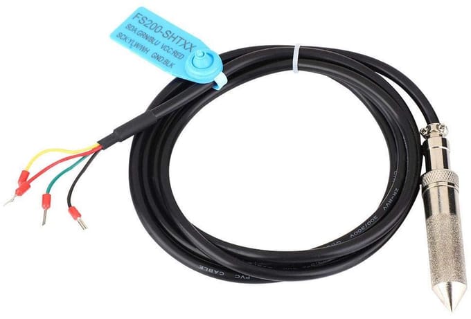 Bodem Sensor - Vochtigheidssensor Temperatuursensor - Bodemmeting Tuinieren - Hoge Nauwkeurigheid - 20 x 14 x 1.7 cm - Messing