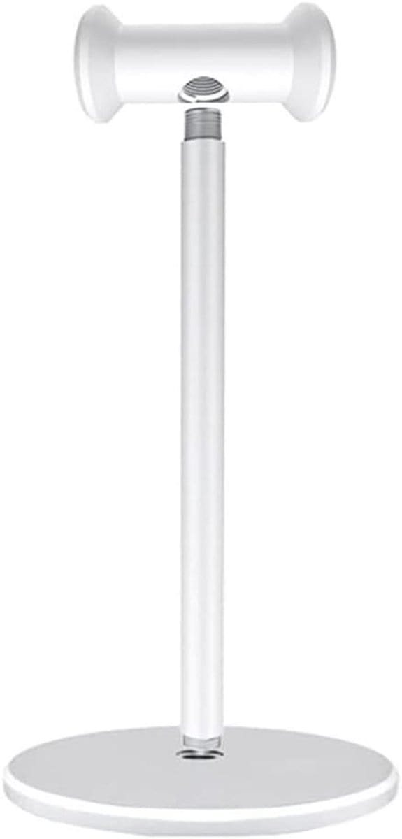 Hoofdtelefoon Stand - Houder Beugel - Opbergen Accessoires - Afneembaar Ontwerp - Stabiele Basis - Zilver