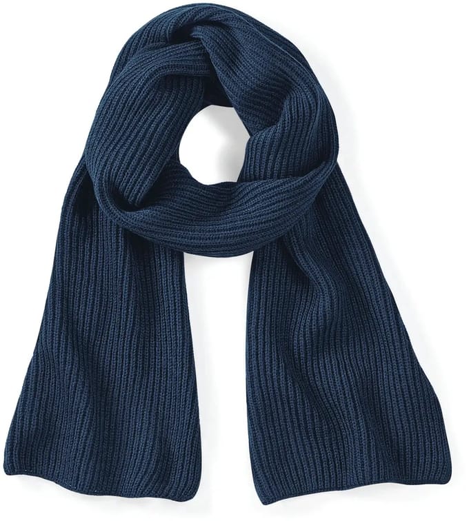 Metro Knitted Scarf - French Navy - One Size