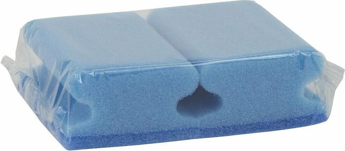 Schuurspons met Greep Betra Zacht Blauw ca. 9 x 7 x 4 cm – 2 stuks