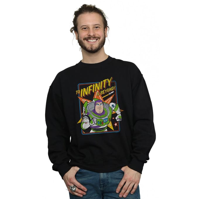 Disney Heren Toy Story 4 Buzz To Infinity Sweatshirt (Zwart)