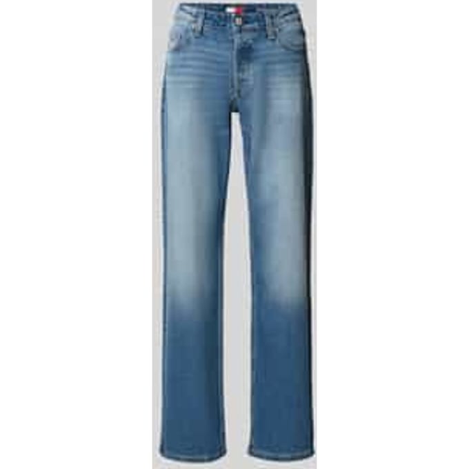 straight fit jeans van katoenmix model 'SOPHIE'