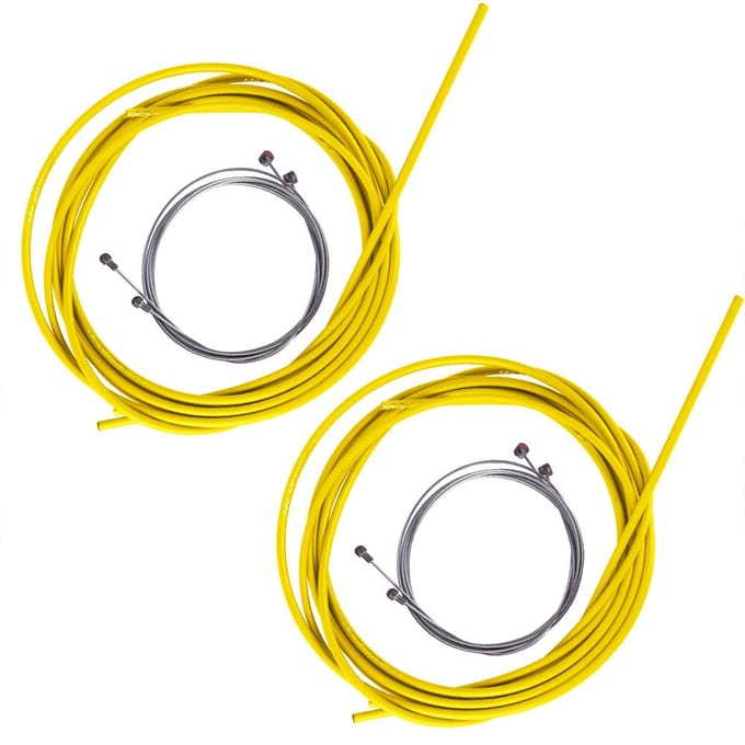 Fiets Rem Schakelkabel Behuizingsset Remleiding Buis Kits Fietsaccessoires(geel) geel