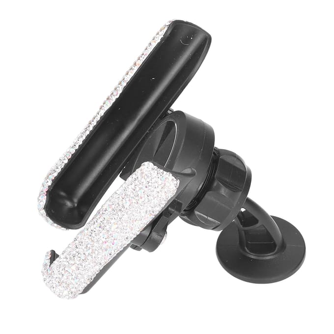 Bling Autotelefoonhouder Voertuig Mobiele Telefoonhouder Cradle Verstelbare Auto Mobiele Telefoonhouder Universeel wit