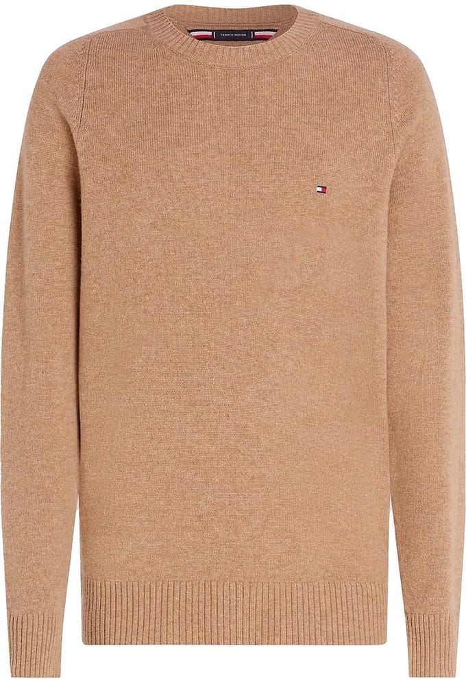 Tommy Hilfiger Lambswool Crew Neck Safari Canvas Heather Größe: XL | Pullover Outlet | Herren