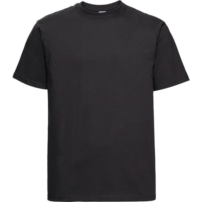Russell Heren Zwaargewicht T-Shirt (Zwart)