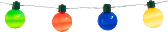 Lichtsnoer met gekleurde ballen | LED