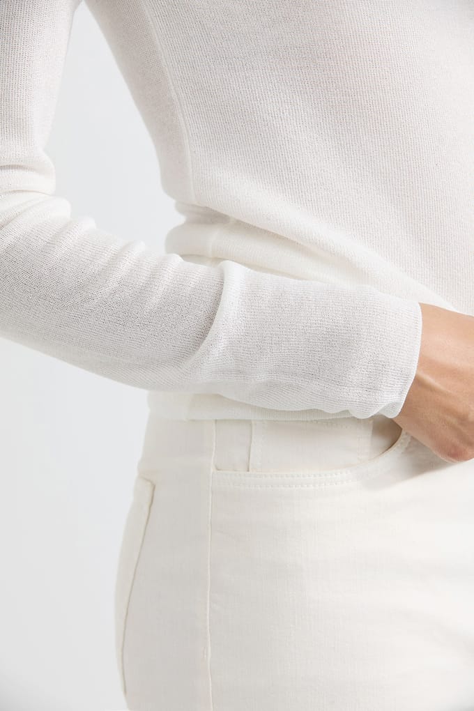 Josephine & Co Saar Sweater Lurex Off White Größe: XL | Pullover Outlet | Damen | Weiß