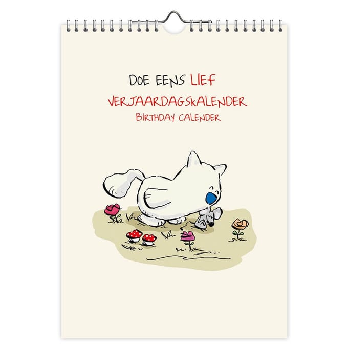 Doe eens lief verjaardagskalender - 18x25 cm