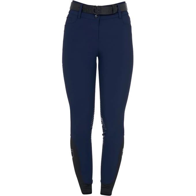 Dames rijbroek met middengrip Equestro Stones Logo