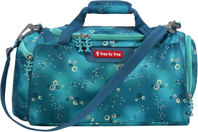 Sporttas met Motief voor Kinderen - Turquoise 35cm - Recycled Polyester