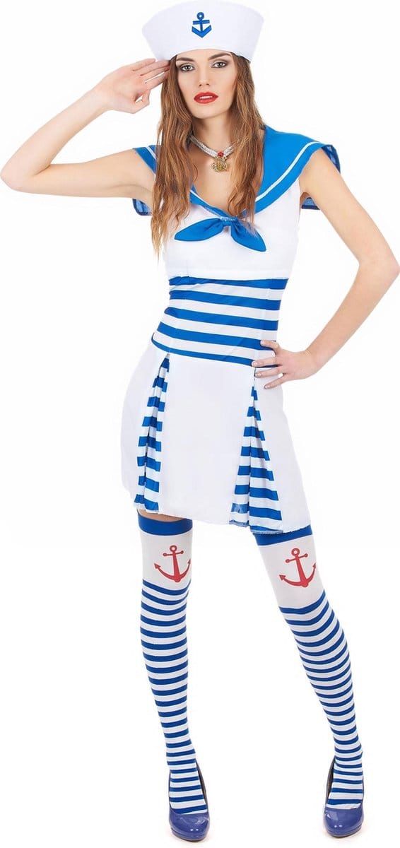 "Sexy matrozen outfit voor vrouwen  - Verkleedkleding - Medium"