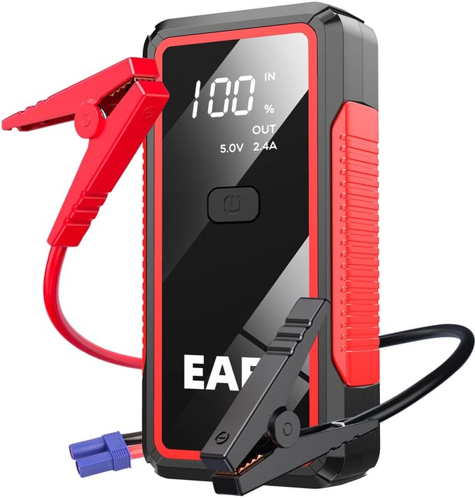 EAFC 2000A auto starthulp 12V auto booster powerbank accu boost starter voor benzine diesel 6.0L/4.0L auto noodstart lader - Sinterklaas cadeau auto
