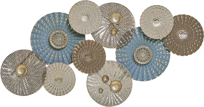 HASSIUM - Wanddecoratie - Blauw - Metaal