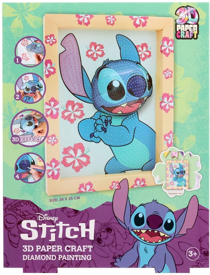 Disney Stitch 3D Paper Craft Diamond Painting Mozaïek