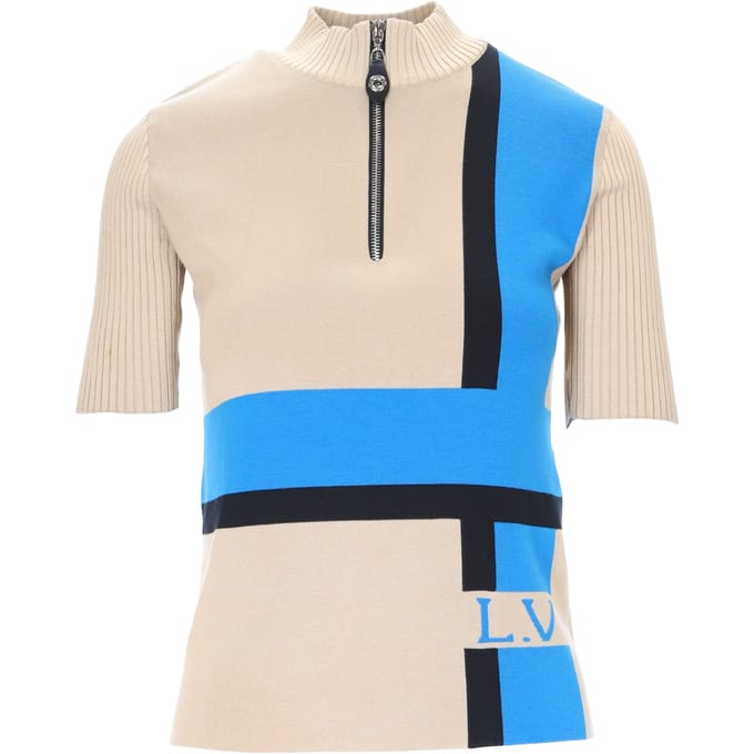 Louis Vuitton Color Block Top met Ritssluiting - jaren 2010