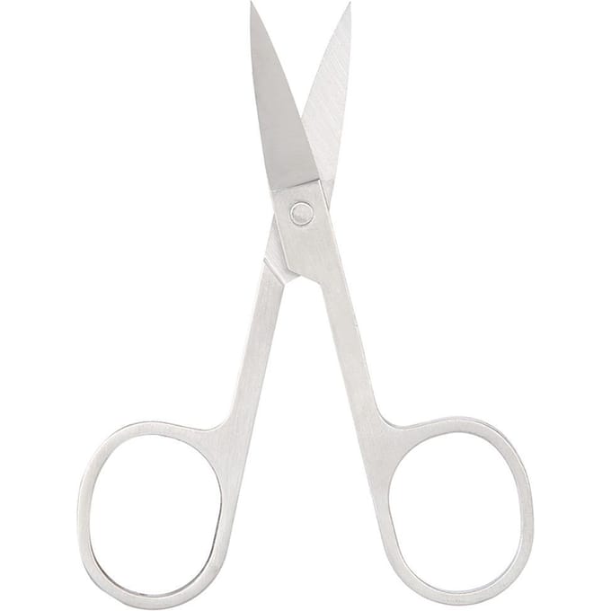 Ciseaux Trimmeur Cils Acier Inoxydable Professionnels Ciseaux Sourcils Barbe Cils white