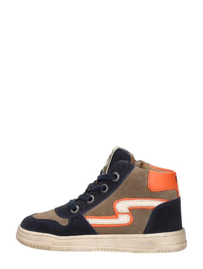 Develab - 44413 - Half-hoogJongensKindersneakers - Kleur: Blauw - Maat: 24