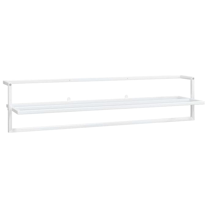 vidaXL - Handdoekenrek - 95x25x22 - cm - ijzer - wit