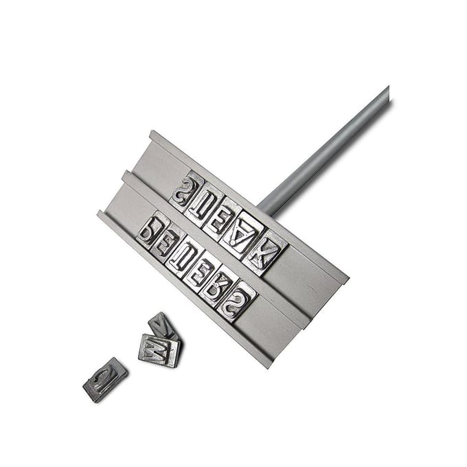 Barbecue Brandijzer Kits DIY Vlees Gereedschap Set Grill Brandijzer met Verwisselbare Letters white