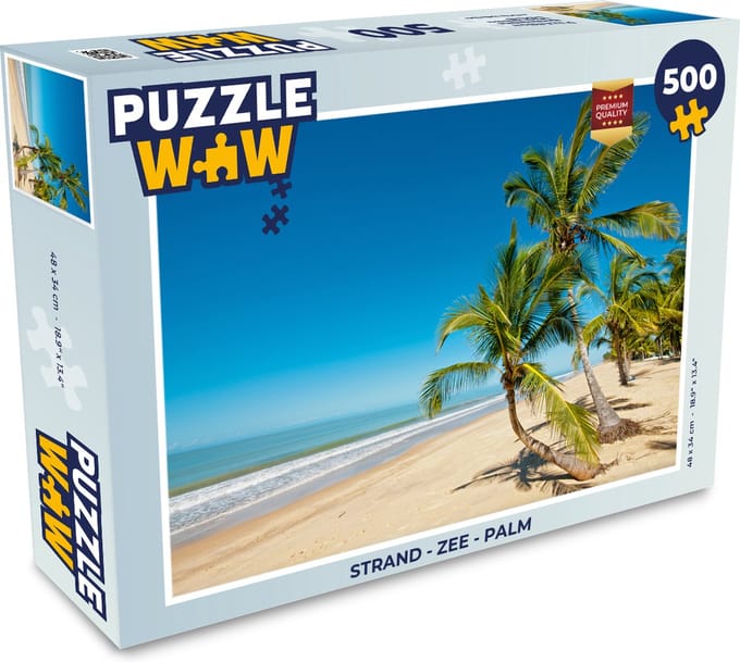 Puzzel Strand - Zee - Palm - Legpuzzel - Puzzel 500 stukjes