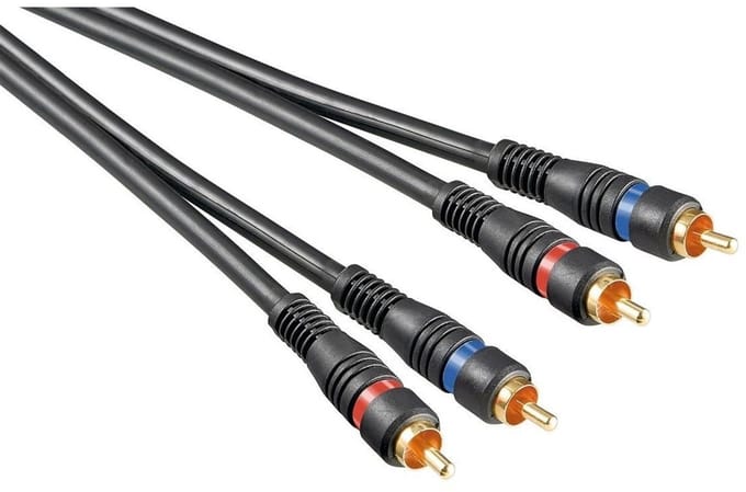Tulp stereo audio kabel - verguld / koper - 5 meter