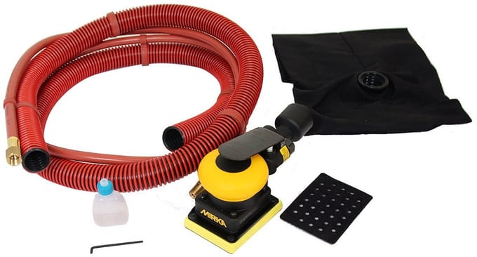 MIRKA OS343DB Pneumatische Schuurmachine 75x100mm met stofzak