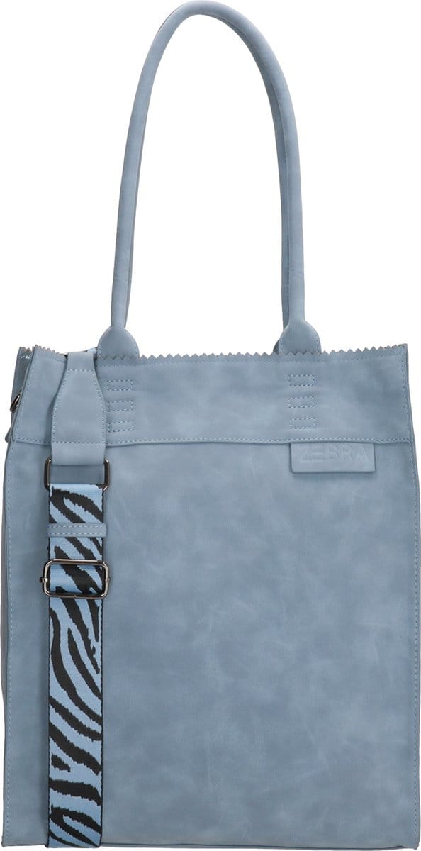 Zebra Trends Merel Shopper - Lichtblauw