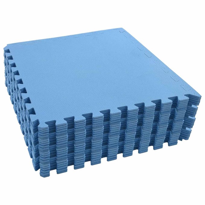 vidaXL - Zwemgrondmat - 24 - st - Blauw - 8,64 - ㎡ - EVA - Schuim