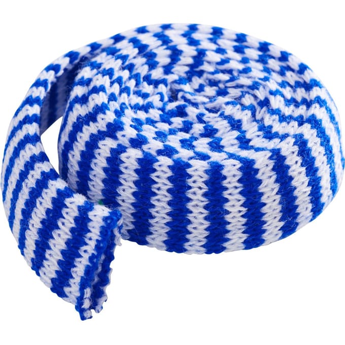 Breibuis, tweekleurig, 22 Naalden/Ø 3 cm - Blauw/Wit