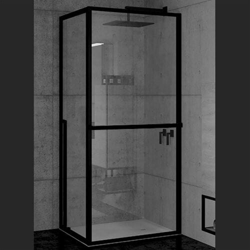 Riho Lucid swing door corner entry with side panel GD201 100 x 80 cm, G005013121