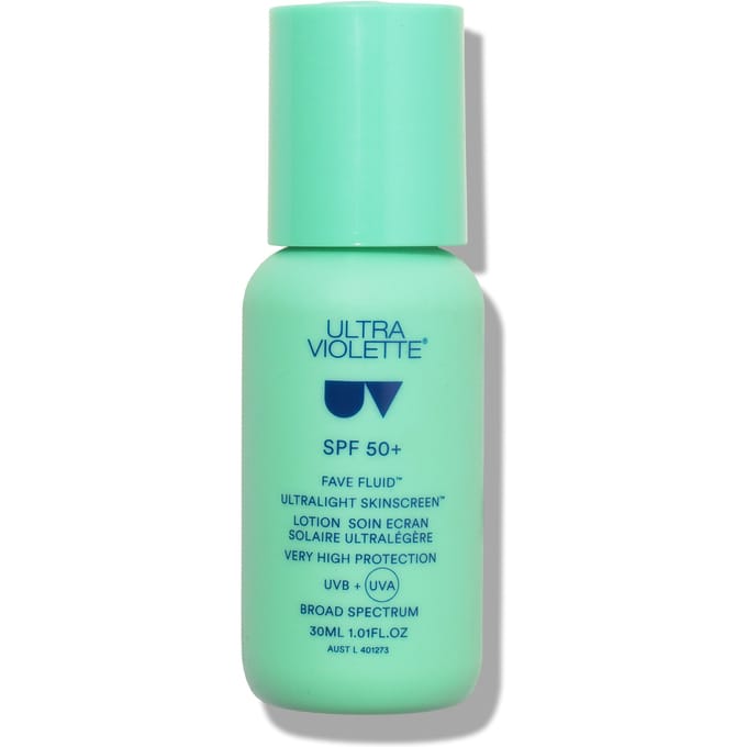 Ultra Violette Fave Fluid Spf 50+ Lightweight Fragrance Free Skinscreen