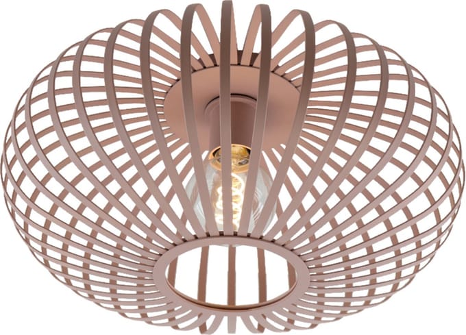 Olucia - LIEVE - Plafondlamp - Roze - Vorm: Rond