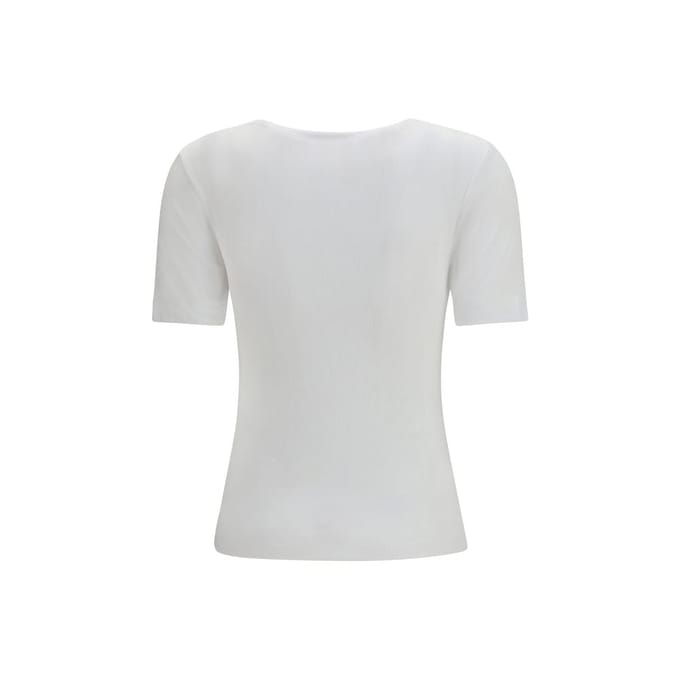 Ganni Witte Katoenen T-Shirt