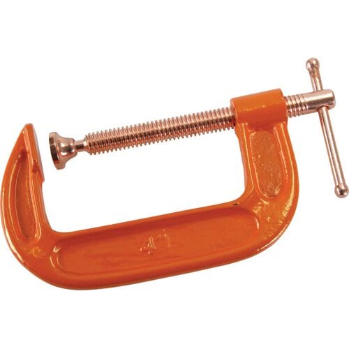 Silverline G-klem - gietijzeren frame - 75 mm - roestbestendig - T-handvat