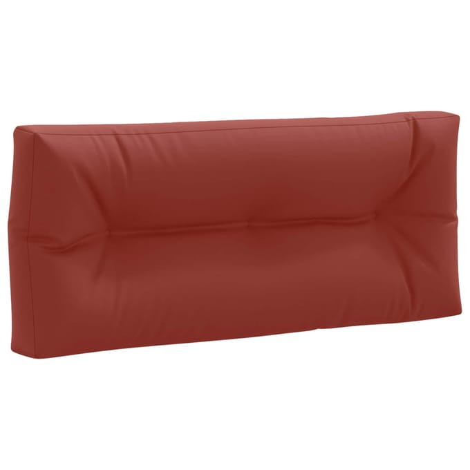 vidaXL - Palletrugkussen - VIANEN - 100% - Polyester - Rood - 120 - x - 40 - x - 12 - cm