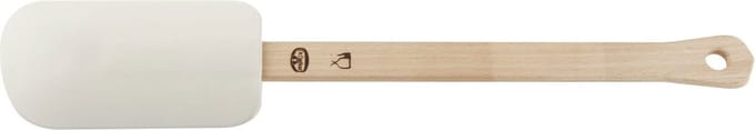 Dr. Oetker Deegschraper siliconen - met houten steel - 28 cm