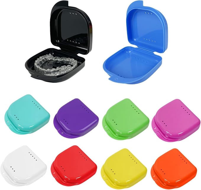 10 Stuks Gebitsbewaardozen Ventilatiehouders voor Aligner en Mondbeschermer